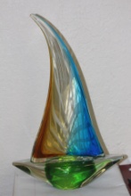 Beautiful Art Glass Boat