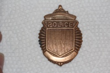Brass Police Badge