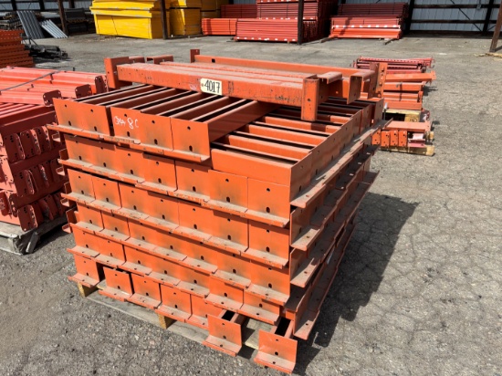 Teardrop Pallet Racking Crossbeam | Orange | 44"x3"x2-3/4" | 15 lbs | Qty 79