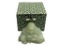 POLISHED GREEN JADE CARVING OF A LAUGHING SEATED BUDDHA