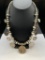 UNIQUE VINTAGE STERLING SILVER SQUASH BLOSSOM STYLE COIN NECKLACE FEATURING U.S. COINS