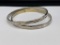 PAIR OF SILVERTONED SOUTHWESTERN BANDLE BRACELETS