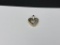 14K TWO-TONE GOLD DIAMOND KEEPSAKE HEART PENDANT FEATURING TWO ROUND BRILLIANT CUT DIAMONDS