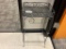 BLACK METAL PATIO END TABLE / PLANT STAND