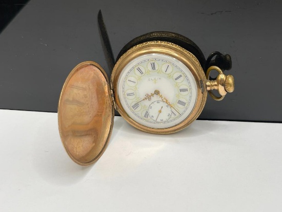 1905 ELGIN 15 JEWELS CLOSED FACE POCKET WATCH GRADE 299