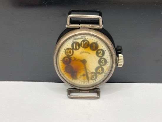 1917 ILLINOIS 17 JEWELS LADIES STERLING SILVER CASE WATCH