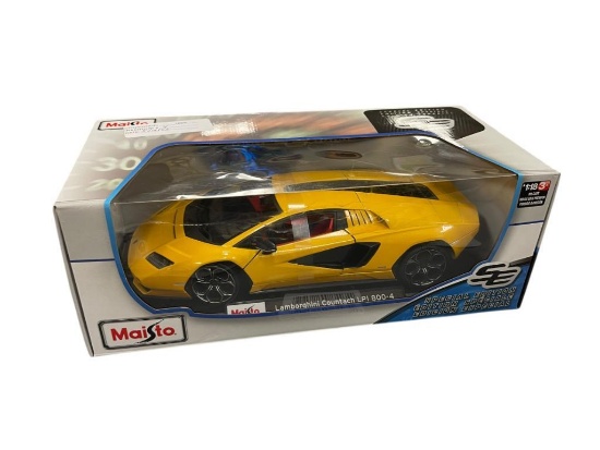 MAISTO SPECIAL EDITION 1:18 DIE-CAST LAMBORGHINI COUNTACH LPI 800-4 MODEL CAR NEW IN THE PACKAGE