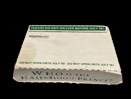"HARRY POTTER AND THE HALF-BLOOD PRINCE" HARDCOVER BOOK BY J.K. ROWLING IN ORIGINAL MAILING PACKAGE