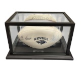 UNIVERSITY OF NEVADA RENO AUTOGRAPHED FOOTBALL BY COLIN KAEPERNICK, CHRIS AULT, AND MILT GLICK