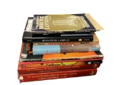 TEN ASSORTED VINTAGE BOOKS AND GUIDES ON COLLECTING LANTERNS, LAMPS, RAILROAD LIGHTING AND MORE