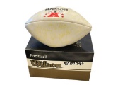 FULL SIZE NFL AFC PRO BOWL PANEL BALL SIGNED BY 2000 AFC PROBOWLERS