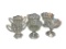 VINTAGE AMERICAN GLASS SUGAR BOWLS AND COMPOTES