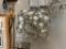 UNIQUE QUOIZEL MODERN PENDANT LIGHT FIXTURE FEATURING STAINLESS STEEL SWIRLS