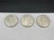 THREE 1921 U.S. MORGAN SILVER DOLLARS