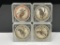 FOUR 1995 AUSTRAILIAN KOOKABURRA .999 FINE SILVER DOLLARS