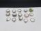ASSORTED STERLING SILVER FASHION RINGS FEATURING VARIOUS DESIGNS