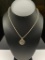 1994 MEXICO .999 FINE SILVER BEZEL COIN PENDANT ON STERLING SILVER ROPE CHAIN NECKLACE