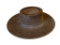 COMSTOCK CUSTOM HATTERS VIRGINA CITY, NEVADA GAMBLER 100% FUR FELT HAT SIZE 7 1/8 LONG OVAL