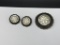 ANTIQUE JERUSALEM .900 SILVER CARVED MOTHER OF PEARL BROOCH AND EARRINGS SET