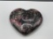 RHODONITE POLISHED HEART GEOLOGICAL SPECIMEN MINED IN MADAGASCAR