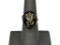 14K YELLOW GOLD MOURNING JEWELRY ROSE CUT DIAMOND RING