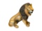 LARGE CERAMIC HAND PAINTED LION STATUE