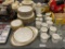 NEW TRADITIONS NED3 DISCONTINUED PATTERN WHITE AND GOLD PATTERN CHINA