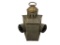 CIRCA 1880'S MARITIME NAUTICAL SHIP'S RUNNING LIGHT WITH BLUE AND RED BULLSEYE LENSES