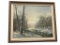 RAY SUMMER ORIGINAL ACRYLIC ON CANVAS PAINTING WINTER SCENE