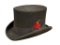 SCALA CLASSICS HANDMADE 100% WOOL FELT TOP HAT SIZE 7 1/8