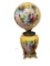 ANTIQUE VICTORIAN LARKIN ROSE HAND PAINTED GONE WITH THE WIND ELECTRIFIED TABLE LAMP