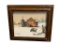 D. BAXTER SERIGRAPH ON CANVAS COCA-COLA FARM WINTERSCENE