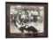 AUTOGRAPHED MUHAMMAD ALI BLACK AND WHITE PHOTOGRAPH FEATURING THE BEETLES IN THE RING