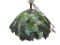 VINTAGE DALE TIFFANY SIGNED SLAGG GLASS GRAPE MOTIF SHADE HANGING LAMP