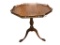 ANTIQUE GEORGE III MAHOGANY PIE CRUST OCTAGANOL SERVING TABLE