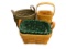 THREE SIGNED LONGABERGER BASKETS INCLUDING ONE WITH GRAY TONE