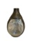 HAIG'S WHISKEY PINCHED GLASS BOTTLE WITH MYER'S STERLING SILVER OVERLAY HALLMARKED ON BOTTOM