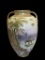 KANO STYLE NIPPON JAPANESE PORCELAIN LANDSCAPE HAND PAINTED ENCRUSTED VASE