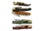 FIVE ASSORTED CORKSCREWS, FOUR WITH WINE MAKER NAMES ETCHED IN HANDLES