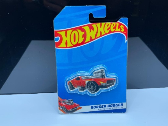 HOT WHEELS .999 FINE SILVER RODGER DODGER ART BAR COIN IN ORIGINAL PACKAGING