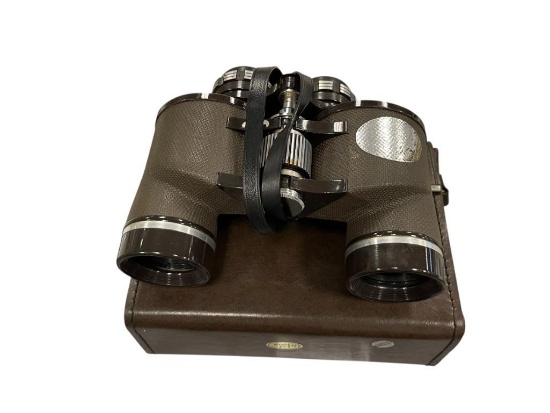 VINTAGE JASON STATESMAN MODEL NO. 138 7X35 WIDE ANGLE BINOCULARS WITH ORIGINAL STORAGE CASE