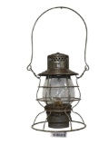 1920'S - 1930'S RAYO NO. 39 WB RAILROAD BRAKEMANS LANTERN WITH CLEAR GLASS GLOBE
