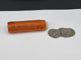 $10 ROLL OF U.S. WASHINGTON QUARTERS POST 1964 IN VINTAGE ROLL 