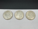THREE 1921 U.S. MORGAN SILVER DOLLARS