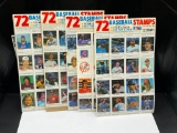 COLLECTIBLE FLEER MLB BASEBALL STAMPS FROM THE EARLY 1980'S