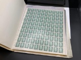 IMPRESSIVE U.S. MINT FILE STAMP SHEET FEATURING DOZENS OF UNCUT SHEETS OF STAMPS FROM 1960'S AND UP