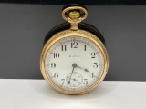 1914 ELGIN SEVEN JEWWEL MODEL 5 OPEN FACE POCKET WATCH
