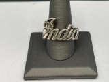 STERLING SILVER INDIAN MOTORCYCLE RING BY KING BABY