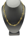 ZOLOTAS DESIGNER 18K YELLOW GOLD FASHION LINK NECKLACE IN ORIGINAL JEWELRY POUCH BY ZOLOTAS