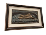 BILL MACK (1940 - ) AMERICAN SCULPTOR AND PAINTER BRONZE BONDED RELIEF ART TITLED 
